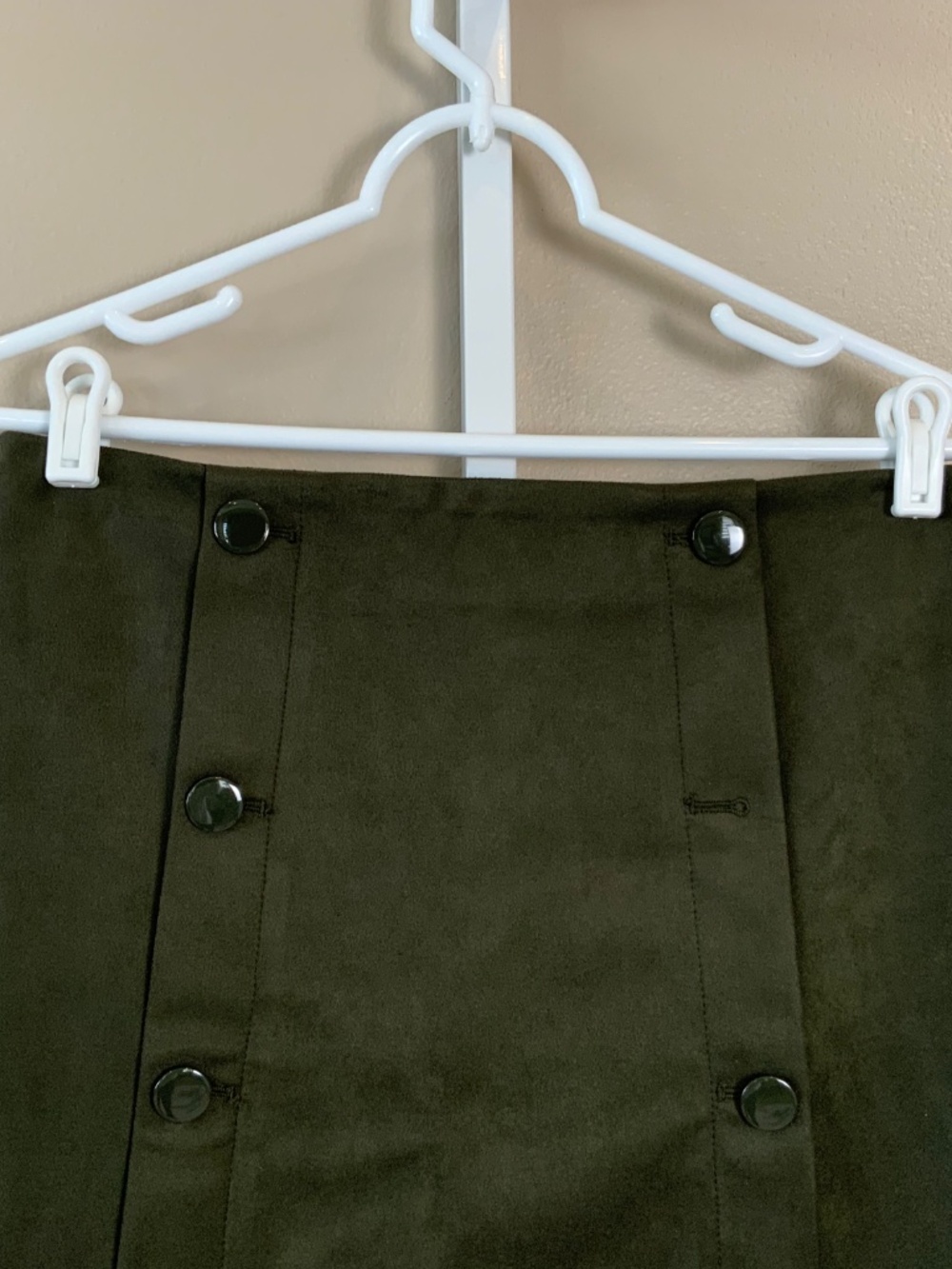 LOFT Faux Suede Sailor Shift Skirt - Picture 4 of 16